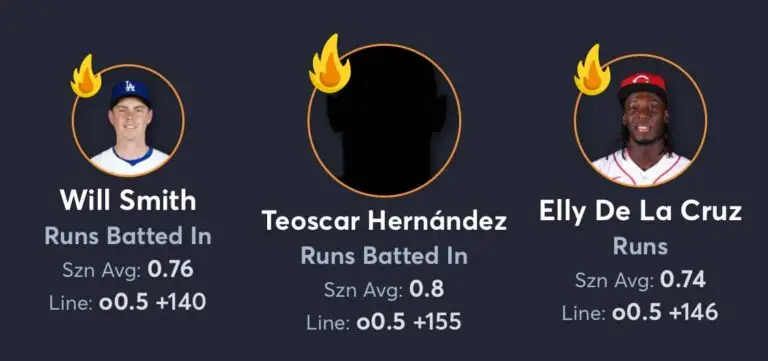 Dodgers vs Reds Ai player prop bets