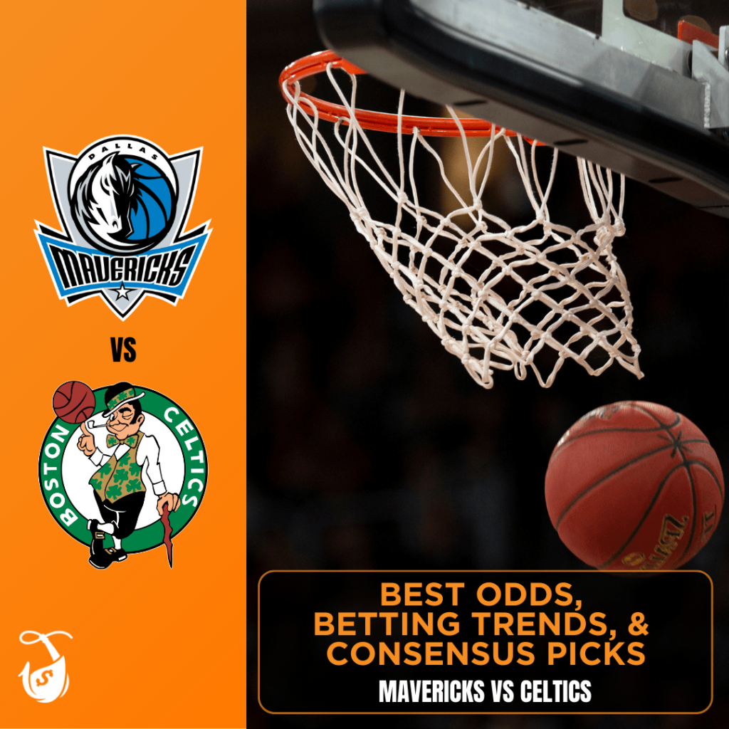Best Mavericks vs Celtics odds, betting trends, & consensus picks for Game 1 (6/6). Dallas Mavericks vs Boston Celtics odds.