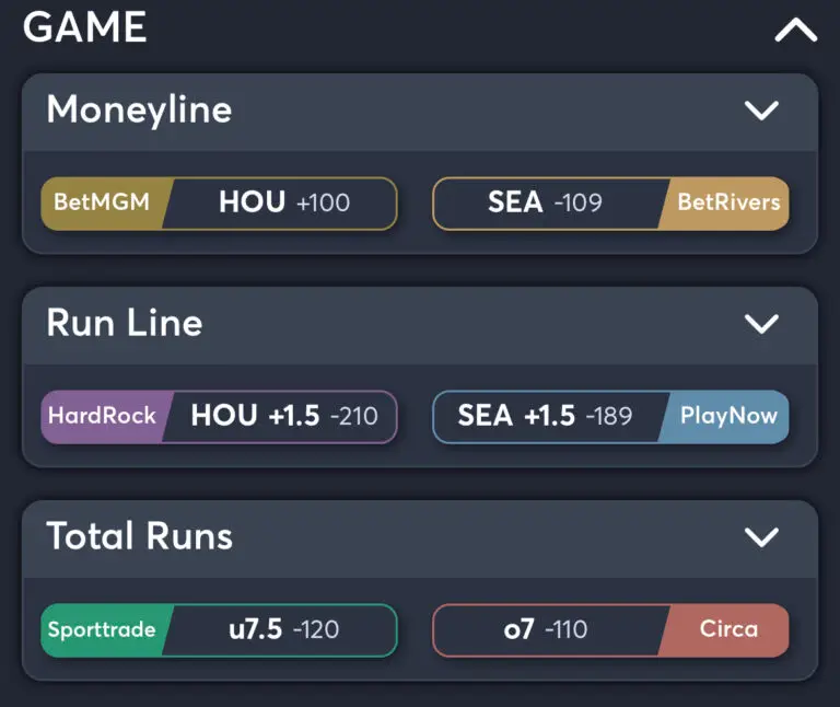 Astros vs Mariners - Best Odds