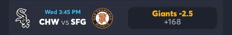 White Sox vs Giants - AI Prediction