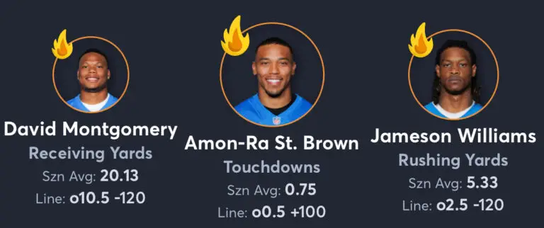 Lions vs Texans - Player Props