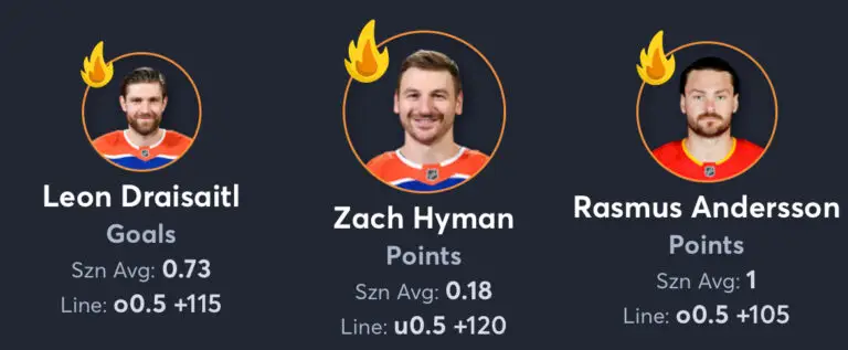 Oilers vs Flames - Player Props