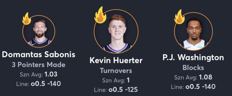 Mavericks vs Kings - Player Props