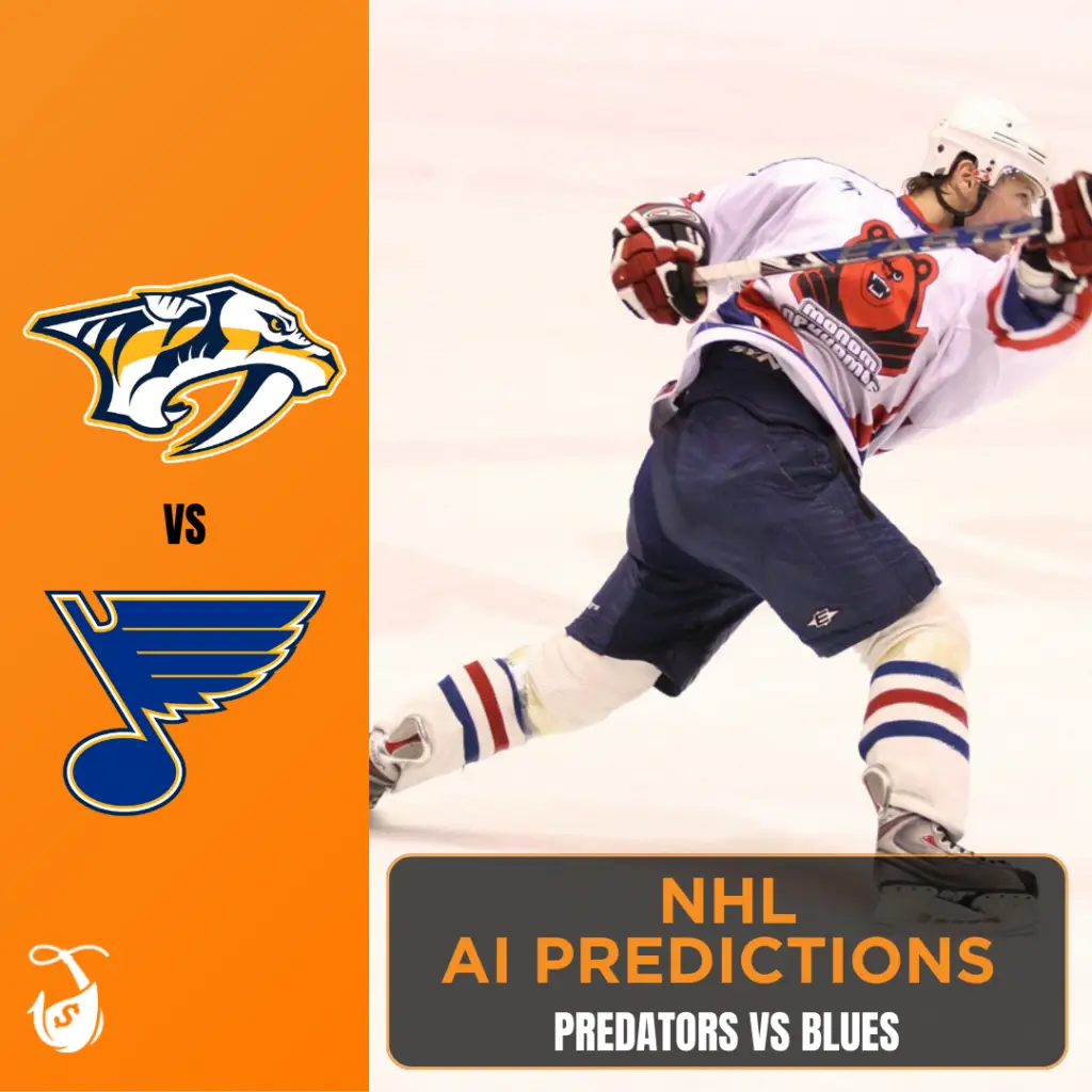 Predators vs Blues - AI Predictions