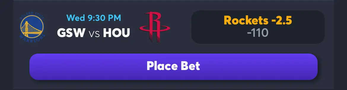 Warriors vs Rockets - AI Prediction