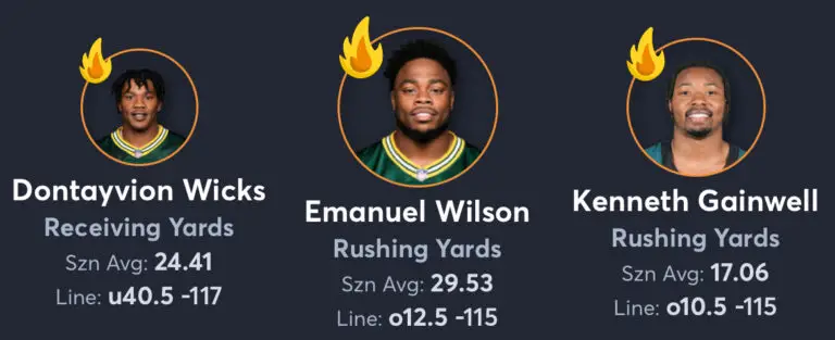 Packers vs Eagles - Player Props