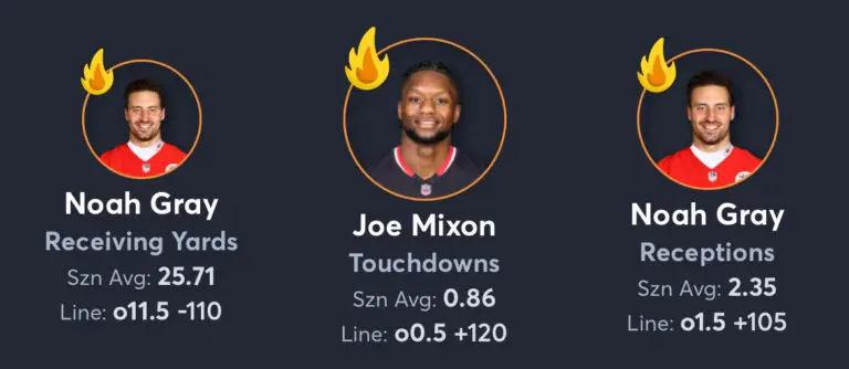 Texans vs Chiefs - Player Props