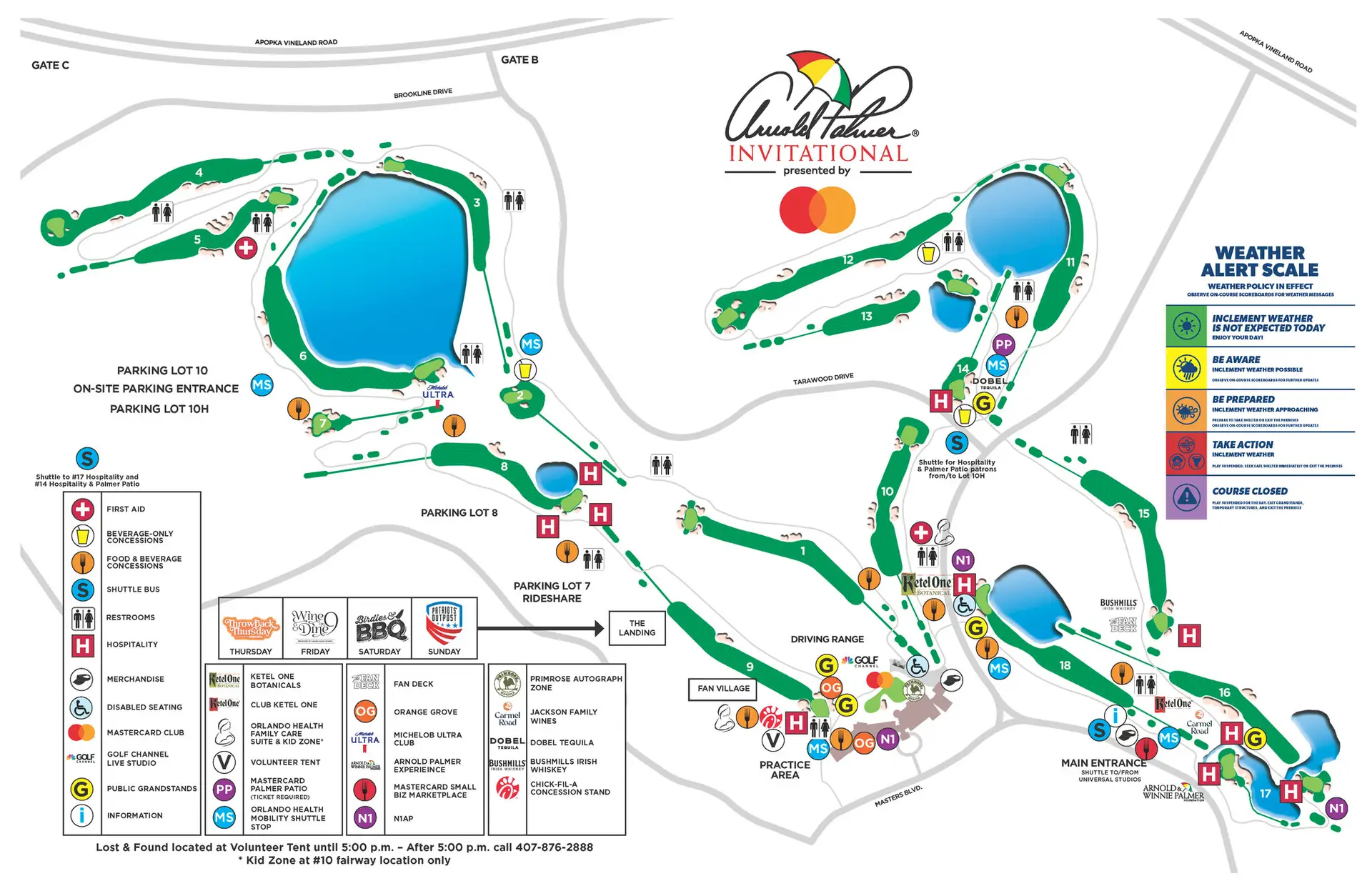 Arnold Palmer Invitational Course Map