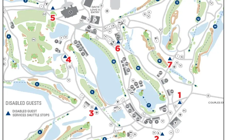 Players Championship Course Map